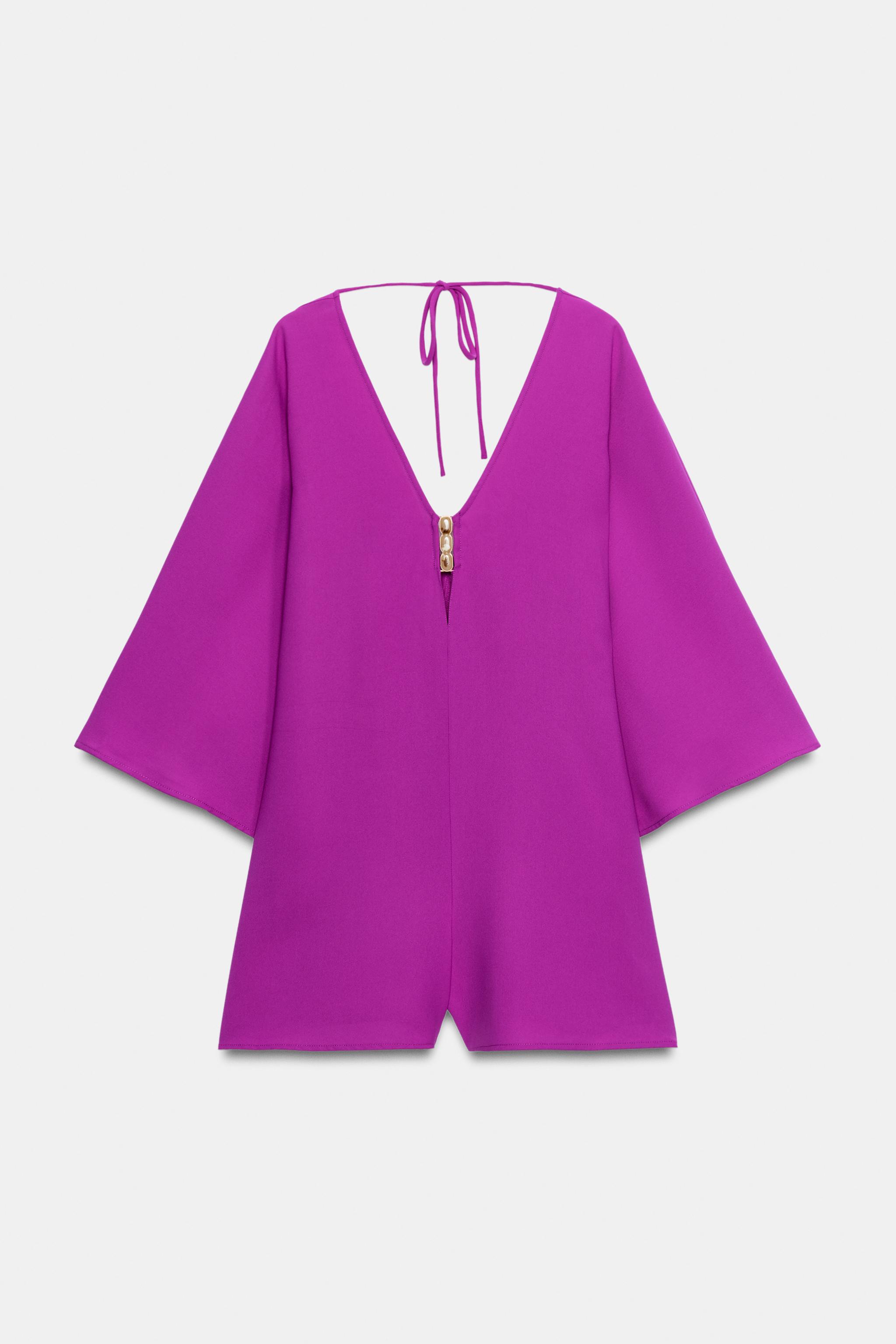 SHORT JUMPSUIT WITH WIDE SLEEVES